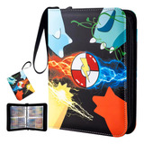 Porta 400 Cards Pokémon Patinhas Album Fichario Com Ziper