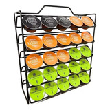 Porta 50 Cápsula Café Dolce Gusto Suporte Aramado Expresso Cor Preto