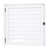 Porta Abrigo Alçapão Alumínio Branco 60x60 Linha 16