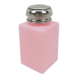 Porta Acetona Com Dosador Manicure E Pedicure 200ml Rosa