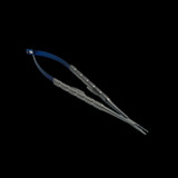 Porta Agulha Castroviejo 14 Cm Cb Azul Inox Ponta Videa Sm