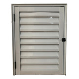 Porta Alçapão Abrigo 80x60 Alumínio Branco Ventilado
