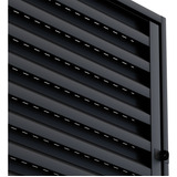 Porta Alçapão Preto De Aço Ventilado Laje Portinhola 70x60