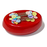 Porta Alfinete Magnético Alfineteiro Com Imã Cores Diversas Cor Vermelho