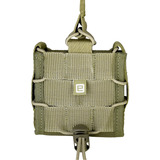 Porta Algema Modular Em Cordura 500d Universal Para Colete Tático Padrão Molle Com Revestimento Interno Em Eva E Retenção Ajustável E905 Cáqui