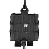 Porta Algema Modular Em Cordura 500d Universal Para Colete Tático Padrão Molle Com Revestimento Interno Em Eva E Retenção Ajustável E905 Preto