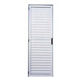 Porta Alumínio Branco Palheta 70cm X 2 10m Completa