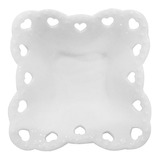 Porta-anéis Em Porcelana Basics Hearts Board Branco