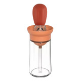 Porta Azeite Vinagre Óleo Com Pincel Culinário Silicone Chef