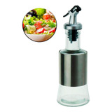 Porta Azeite Vinagre Vidro Inox Bico Dosador Galheteiro