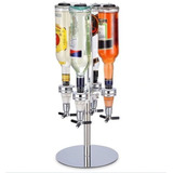 Porta Bebidas Giratório Aço Inoxidável Dosador Para 4 Garrafas Dispenser Drink Whisky Pinga Vodka Para Bar Dose De 45ml