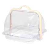 Porta Bolo Tampa Acrílico Base Transparente Com Anti Farelo