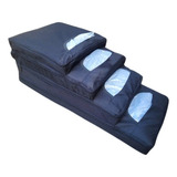 Porta Bolsa Sacola Sacolinha Plástica Feira Loja Cor Preto Lisa