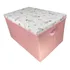 Porta Brinquedos Gigante Baú Menina Bailarina Princesa 84lts Cor Rosa