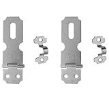 Porta Cadeado 2 Fecho Trinco Aliança 51mm Aço Kit 2 Travas