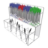 Porta Caneta Expositor De Acrílico Kit Com 2 Unidades