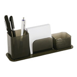 Porta Canetas clips lembretes Cristal fume