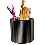 Porta Canetas Lápis Pincéis E Acessórios - Design Minimalista E Elegante Preto - Organizador De Mesa Escritório Home Office - Moderna E Resistente