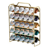 Porta Cápsula De Café Expresso Suporte 50 Cápsulas Nespresso Cor Dourado
