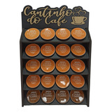 Porta Cápsulas Dolce Gusto De Mdf Cantinho Do Café Preto