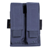 Porta Carregador Duplo Pistola Cinza Para Colete Modular
