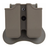 Porta Carregador Duplo Polímero Glock Fde G25 G19 G22 Mpg3f