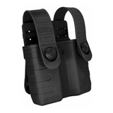 Porta Carregador Duplo Tab Lock Fast Preta Bélica