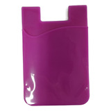 Porta Cartão Para Celular Adesivo Silicone Color Universal