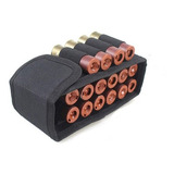 Porta Cartucho Calibre 12 Dobrável 16 Munições Molle Modular