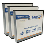 Porta Cd dvd Plástico Preto P