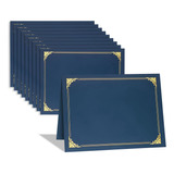 Porta-certificados De Papel Azul Para Cartões De Tamanho 8.