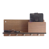 Porta Chave Caixinha 6mm Parede Retro Vintage 5 Chaves 2741