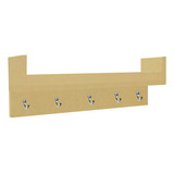 Porta Chave Com Prateleira Natural Em Mdf