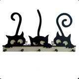Porta Chaveiros 3 Gatos
