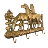 Porta Chaves Cavalos Bronze