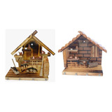 Porta Chaves De Madeira Rústico Fazenda Kit Com 2 Peças 