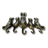 Porta Chaves Em Bronze Em Formato De Cachorrinhos