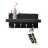 Porta Chaves Preto Mini Gancho Rose Gold