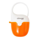 Porta Chupeta Baleia Colors Laranja Clingo