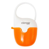 Porta Chupeta Baleia Colors Laranja Clingo