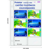 Porta Colecionador Telefonico Com 10 Divisões kit 5unid