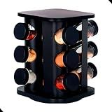 Porta Condimento Giratório Com 12 Potes De Vidro