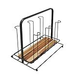 Porta Copos Com Base De Madeira