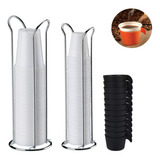 Porta Copos Descartável Café Suporte Organizador 50 80 200ml