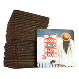 Porta Copos Kit 5 Bolacha Chopp Suporte Casa Cozinha Bar