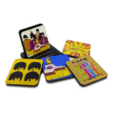 Porta Copos Madeira Beatles