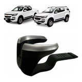 Porta Copos S10 Trailblazer 2017 2019 Preto Borda Prata