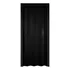 Porta Correr Sanfonada Pvc 80cm Preta Completa Para Quarto Cor Preto