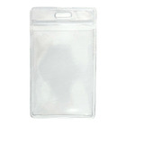 Porta Crachá Bolsa Plástica Pvc Transparente 10 Unidades