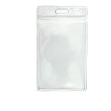 Porta Crachá Bolsa Plástica Pvc Transparente 10 Unidades